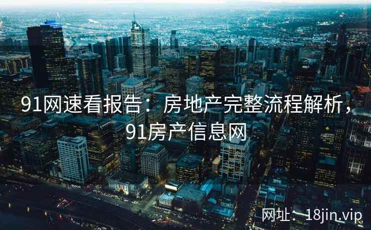 91网速看报告：房地产完整流程解析，91房产信息网