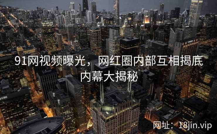 91网视频曝光，网红圈内部互相揭底内幕大揭秘