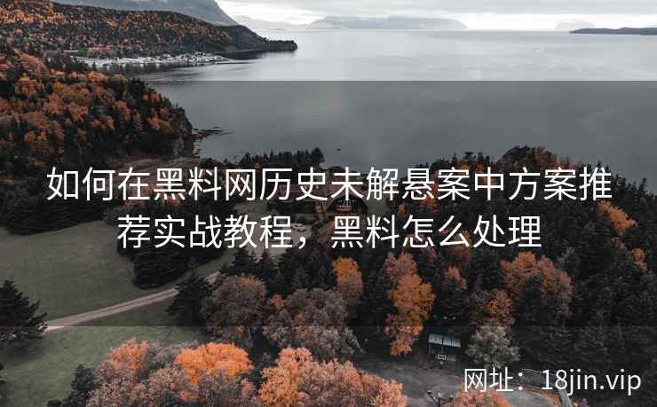 如何在黑料网历史未解悬案中方案推荐实战教程，黑料怎么处理