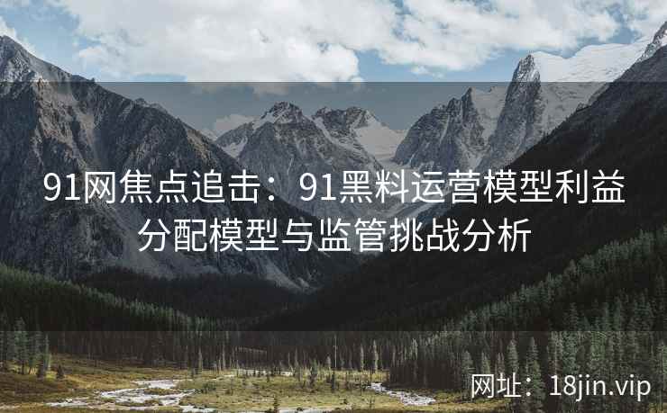 91网焦点追击：91黑料运营模型利益分配模型与监管挑战分析