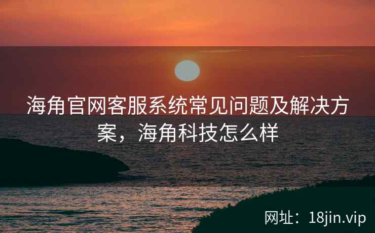 海角官网客服系统常见问题及解决方案，海角科技怎么样