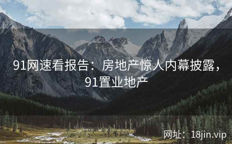 91网速看报告：房地产惊人内幕披露，91置业地产