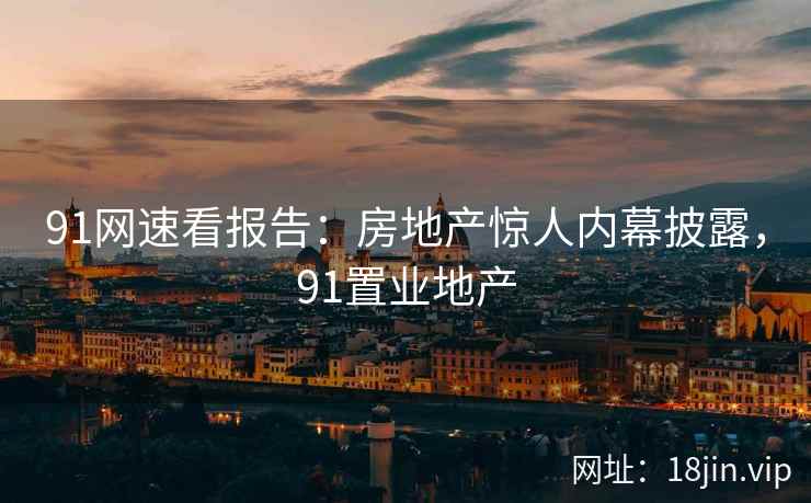 91网速看报告：房地产惊人内幕披露，91置业地产